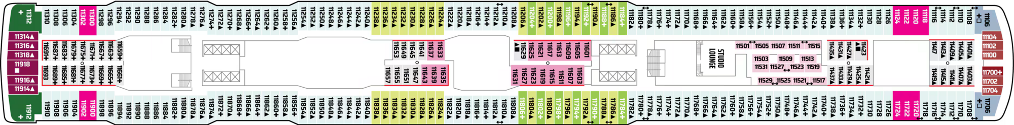 Deck 11 plan